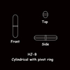 Magnetic Stir Bars, Cylindrical with Pivot Ring