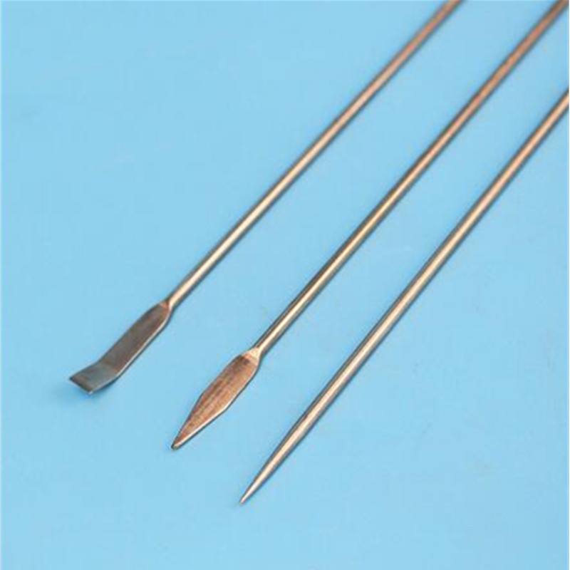 Stainless Steel Micro Scoop Reagent Sampling Spoon/Spatulas 22cm/8.8inch 3 Pcs