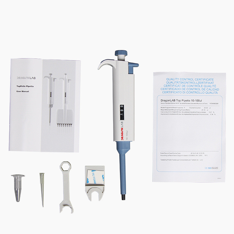 Single-channel Adjustable Volume Mechanical Micro Pipette