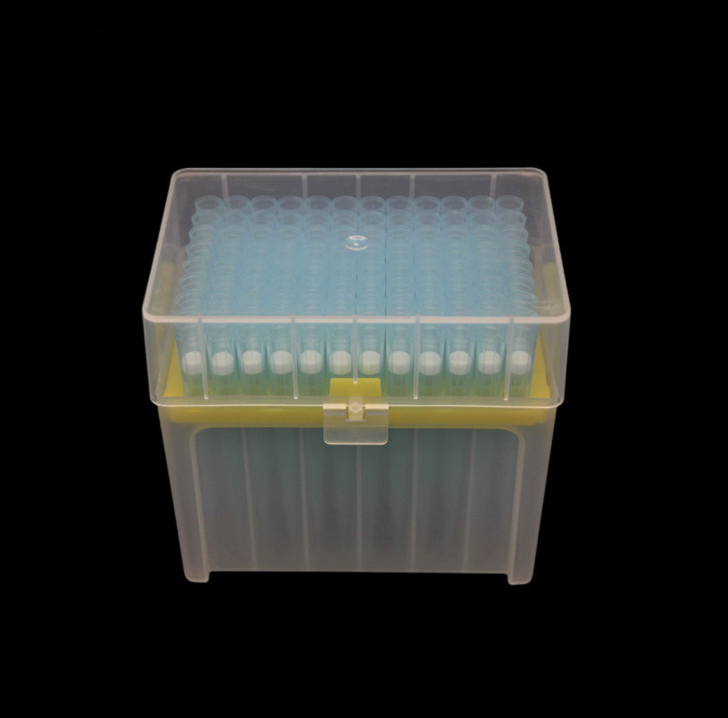 1000ul 1250ul Racked Lab Filter Sterilized Pipette Tips